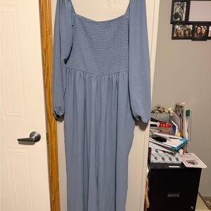 Elegant Blue Women's Dress